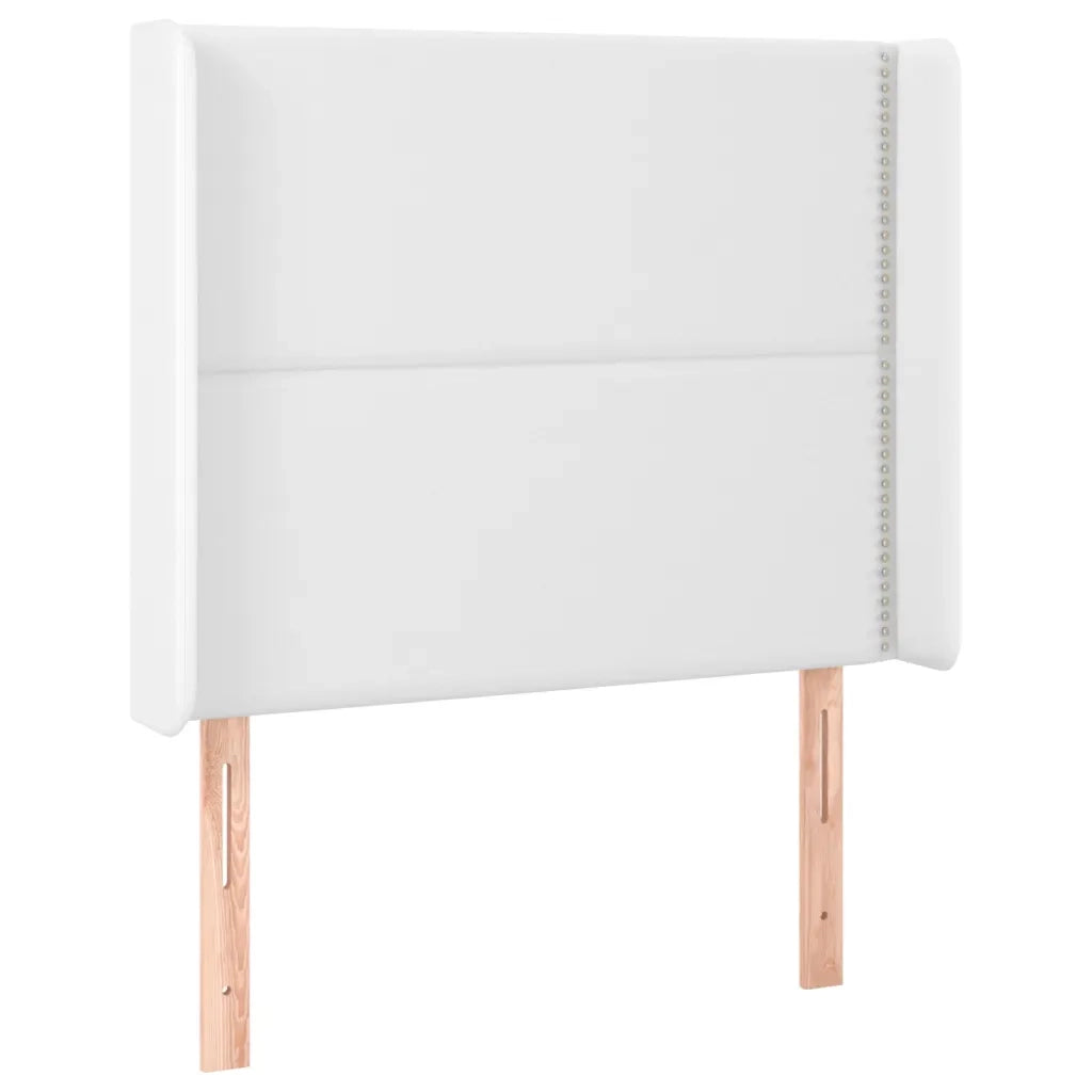Giroletto Molle con Materasso e LED Bianco 100x200cm Similpelle 3139308