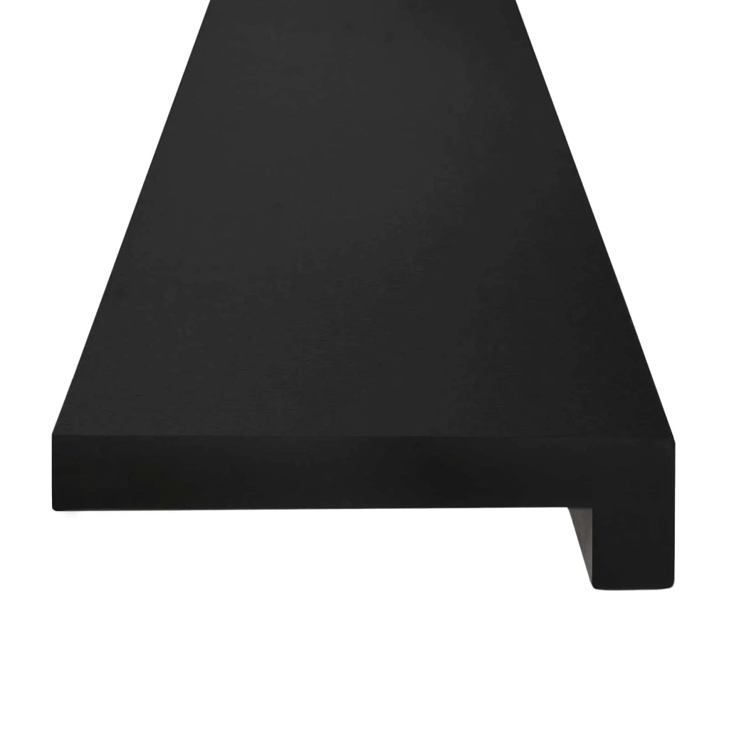 Tappeti per scale 2 pz 110 x 30 x 2 cm Nero 3446182