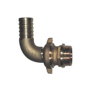 RACCORDO PORTAGOMMA IN OTTONE CURVO PER POMPA- 11/4 x Diam. 35- BUGAT- pezzi 1