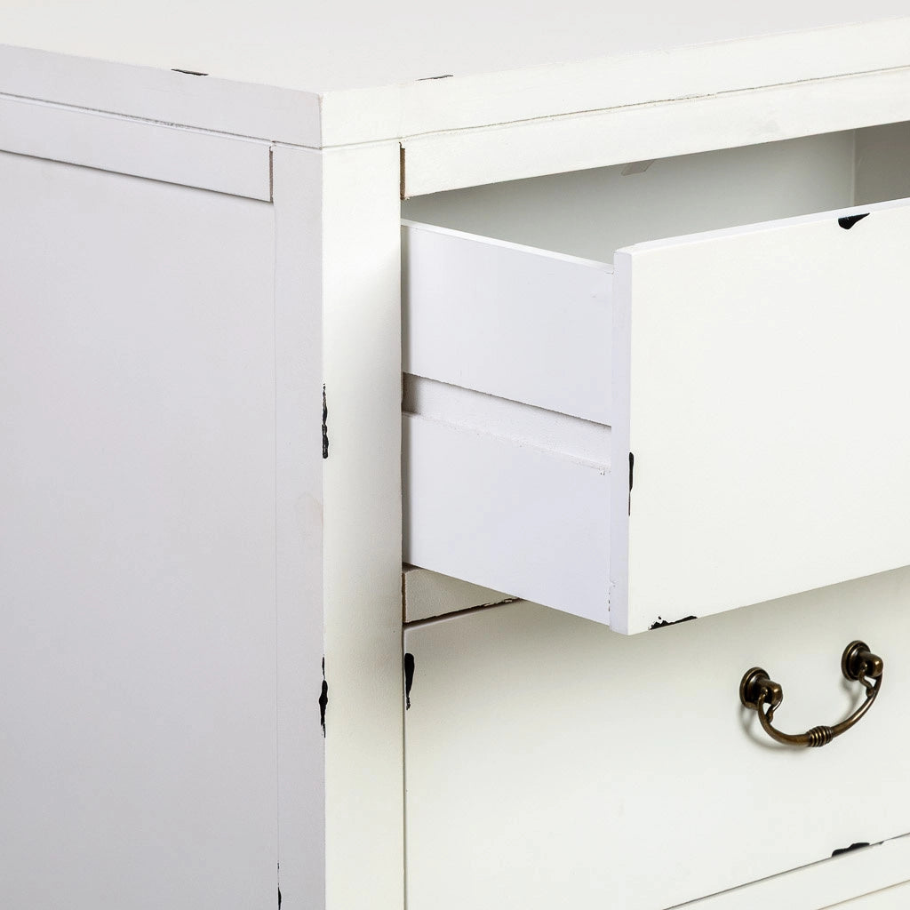 Credenza in legno bianco 106x73x36