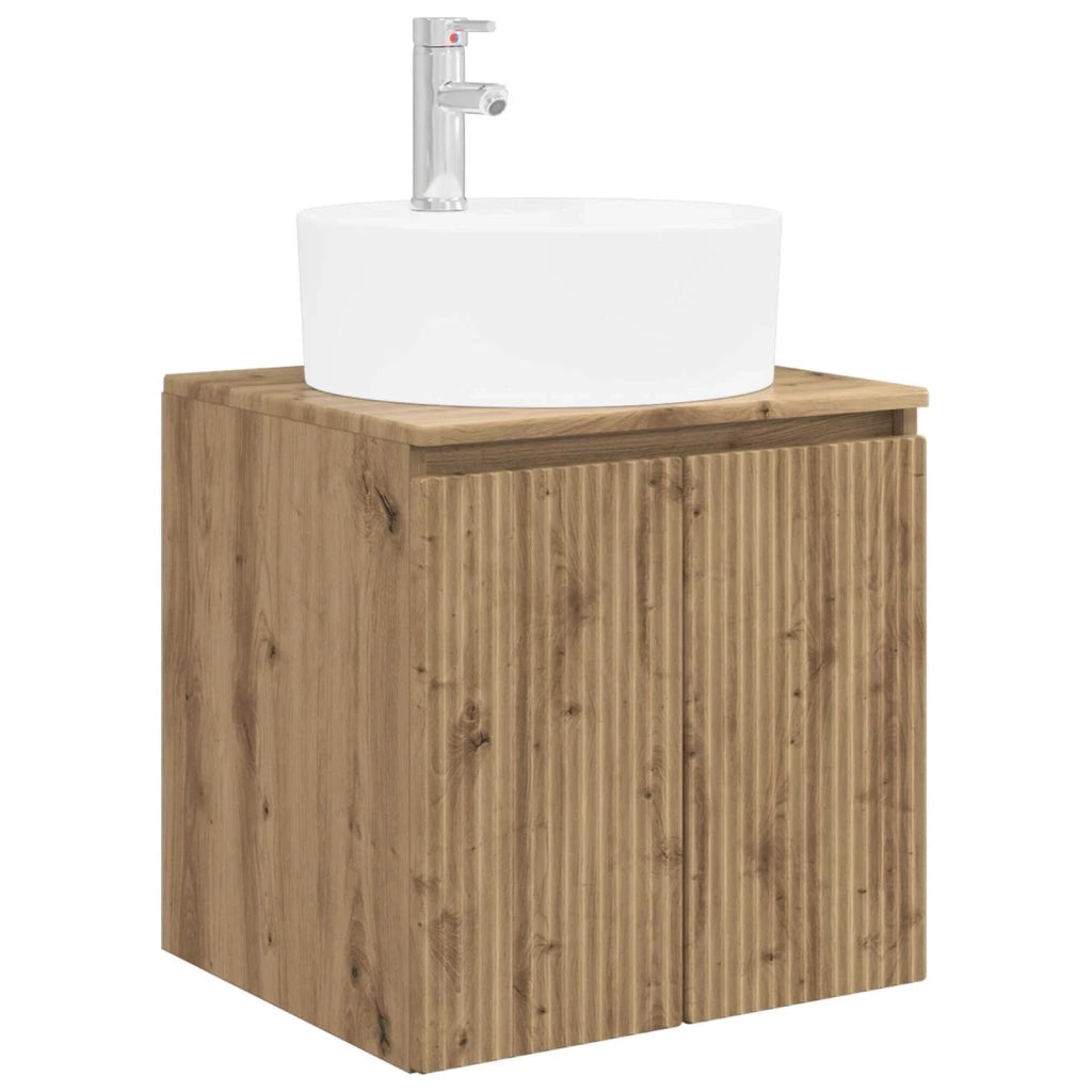 Set di Armadi da Bagno 4 pz Rovere Artigianale 3406462