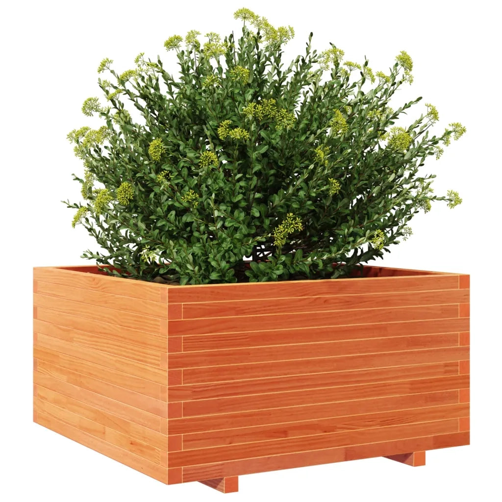 Fioriera Giardino Marrone Cera 90x90x49,5cm Legno Massello Pino 3282536