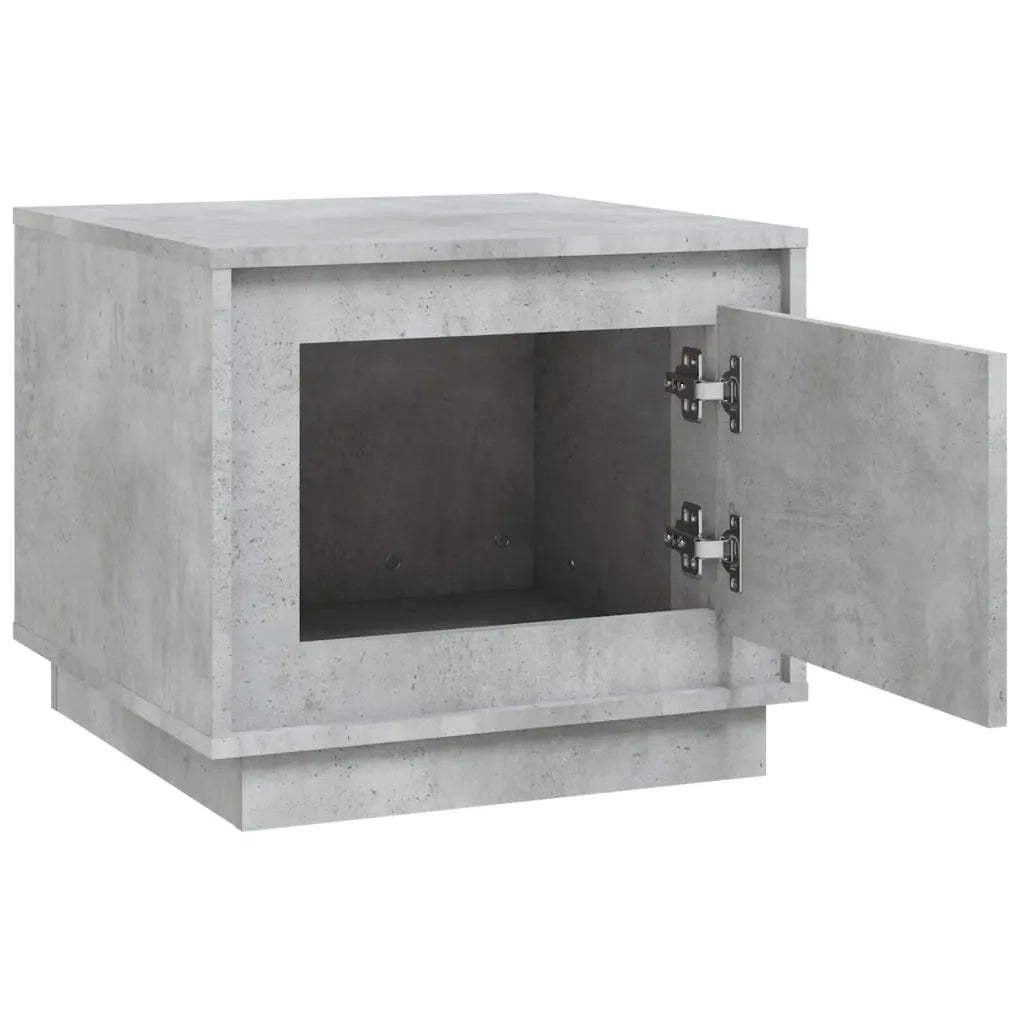 Tavolino da Salotto Grigio Cemento 51x50x44cm Legno Multistrato 819872