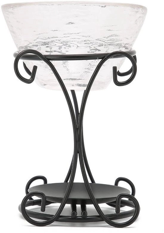 Brander Geometrico - Riscaldatore di Cera - Brander di Olio Essenziale - Sostegno a Gancio - Materiale in Acciaio Sostenibile - Ideale per la Casa e i Regali - Brander di Aromi