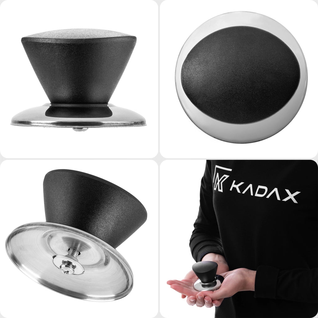 Pomello per coperchio KADAX, pomello per coperchio pentola, pomello per padella, nero, 2 pezzi