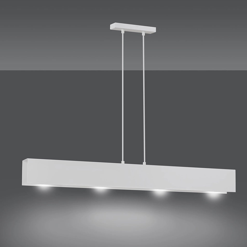 Lampada a sospensione Emibig Gentor bianca 4xE27 96cm