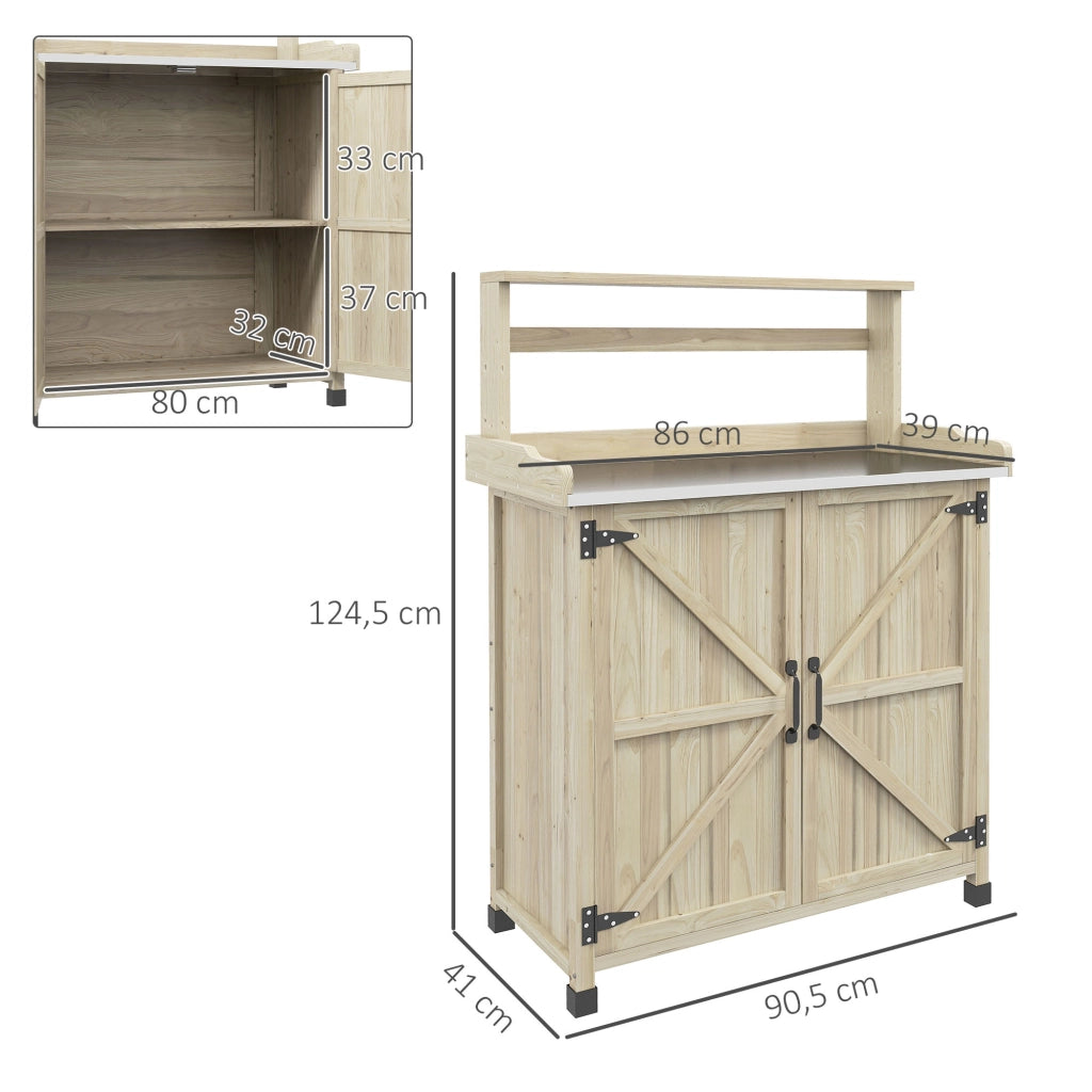 Tavolo da lavoro ¨C Minimal ¨C 90.5x41x124.5 cm legno naturale