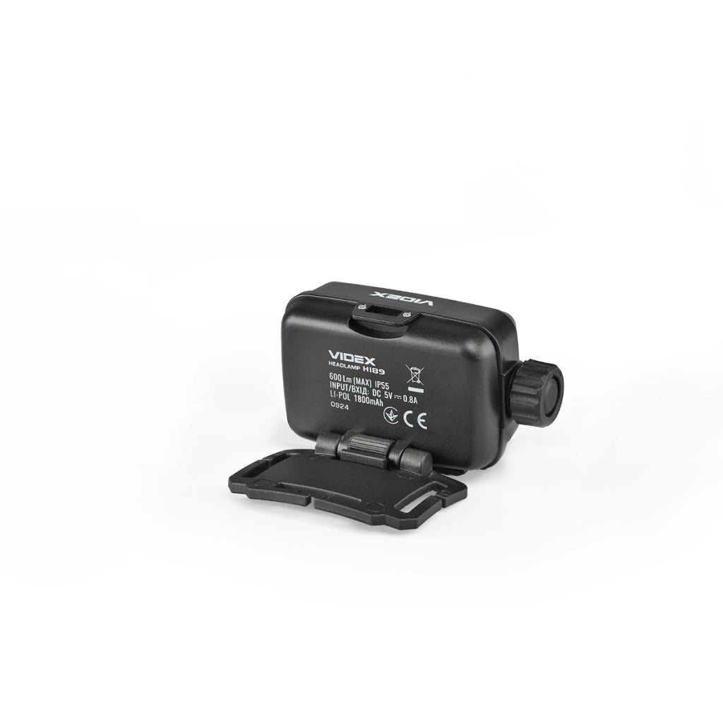 Lampada frontale Videx VLF-H189 600lm 185m 47h USB-C
