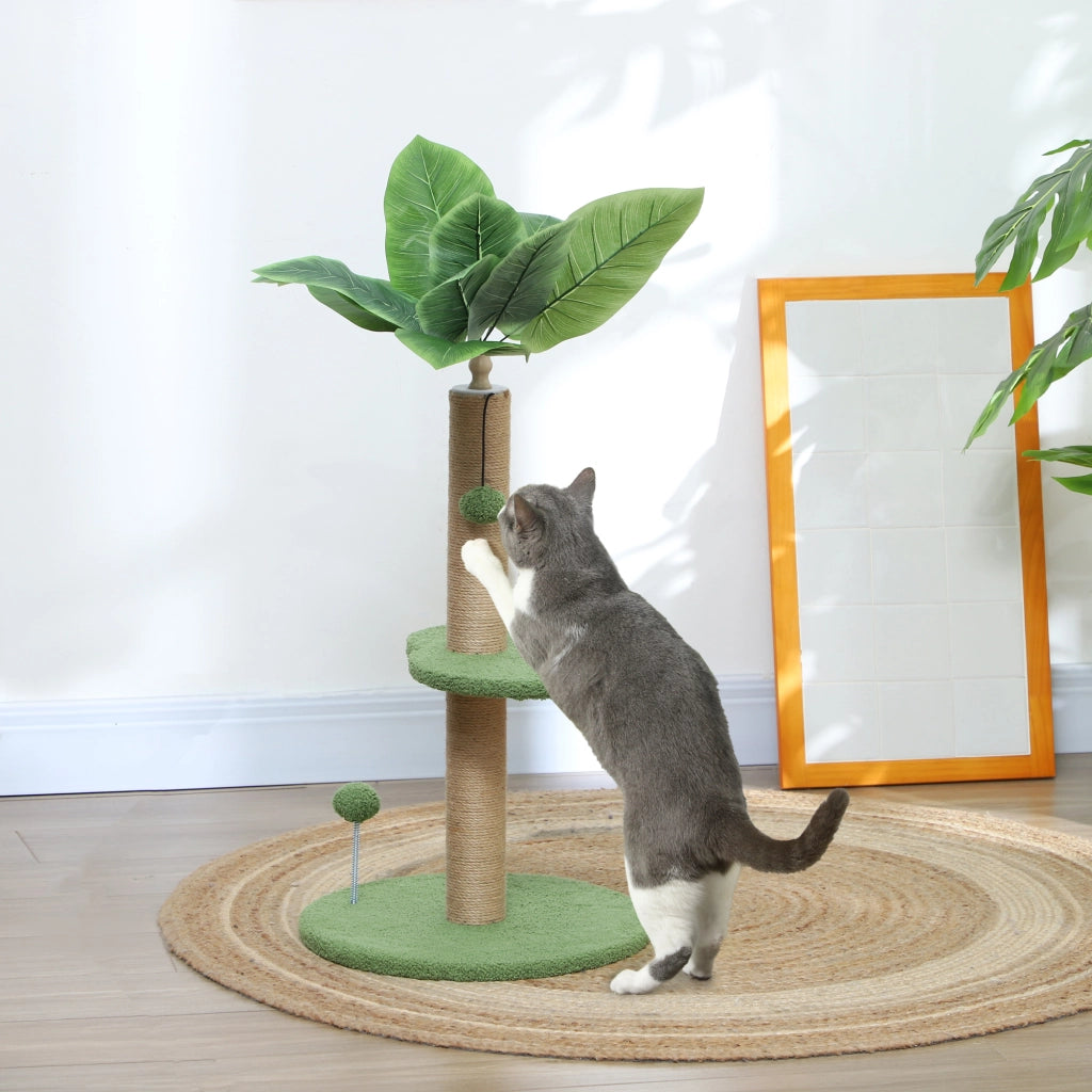 Albero per gatti con tiragraffi, palle e piattaforme ¨C zephmum ¨C 83 cm