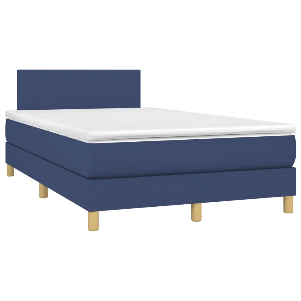 Giroletto a Molle con Materasso Blu 120x200 cm in Tessuto 3140447