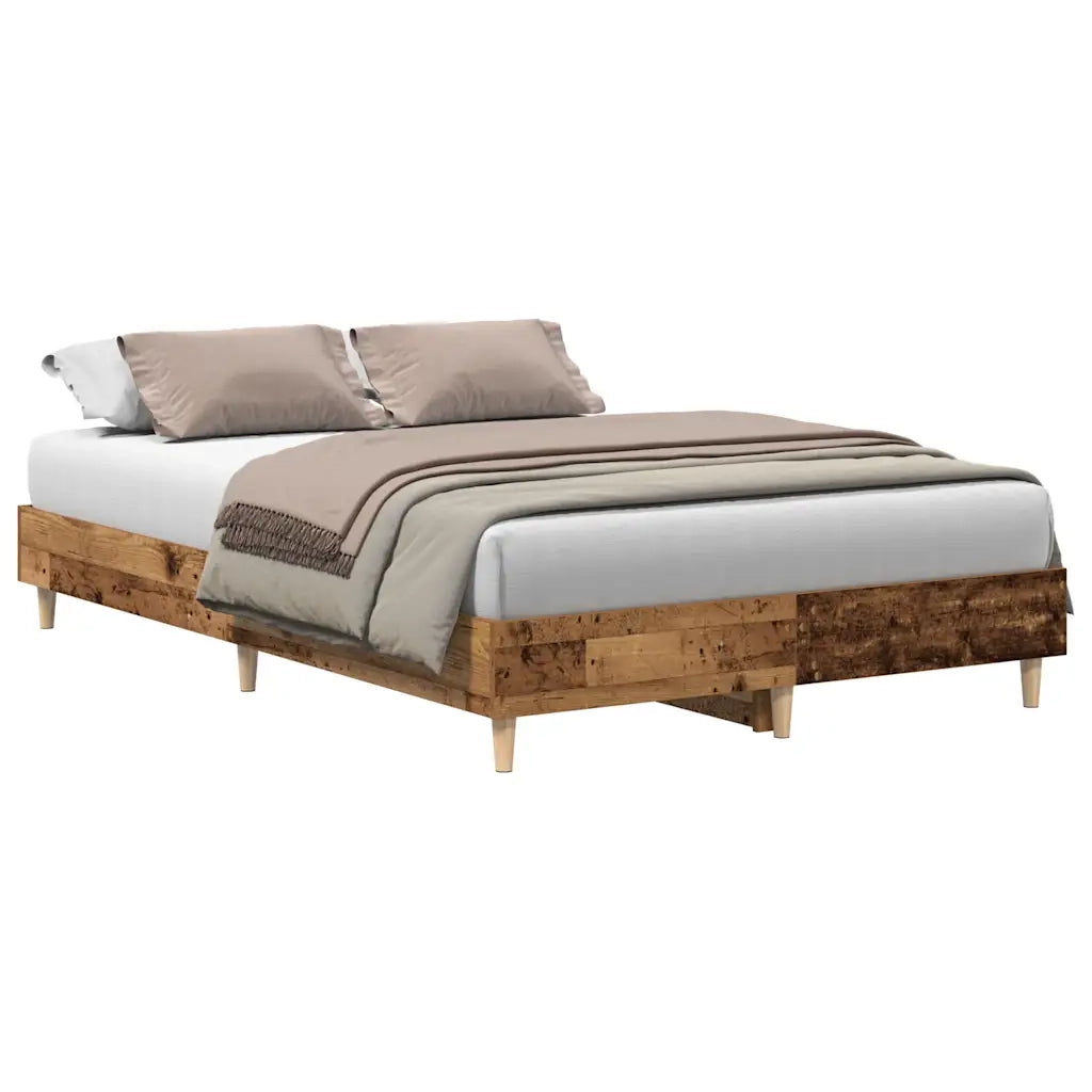 Giroletto senza Materasso-Struttura Letto Legno Antico 135x190 cm in Truciolato