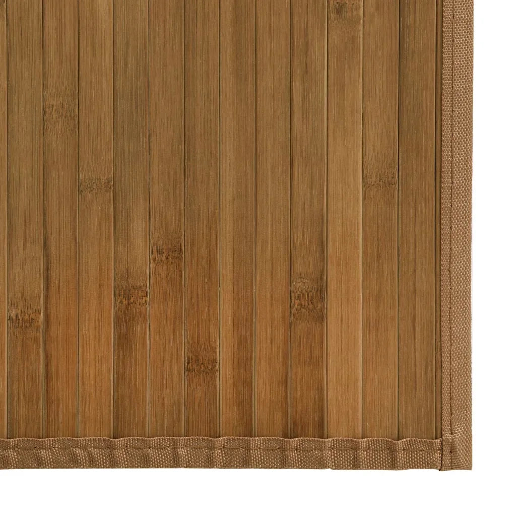 Tappeto Rettangolare Marrone 70x500 cm in Bambù 376890