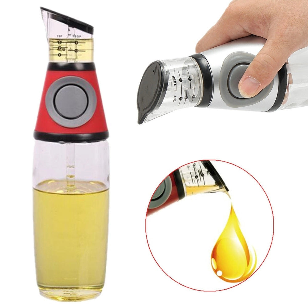 Trade Shop - Dispenser Misuratore Olio Aceto Contenitore Porta Olio Tavola Misura E Premi -