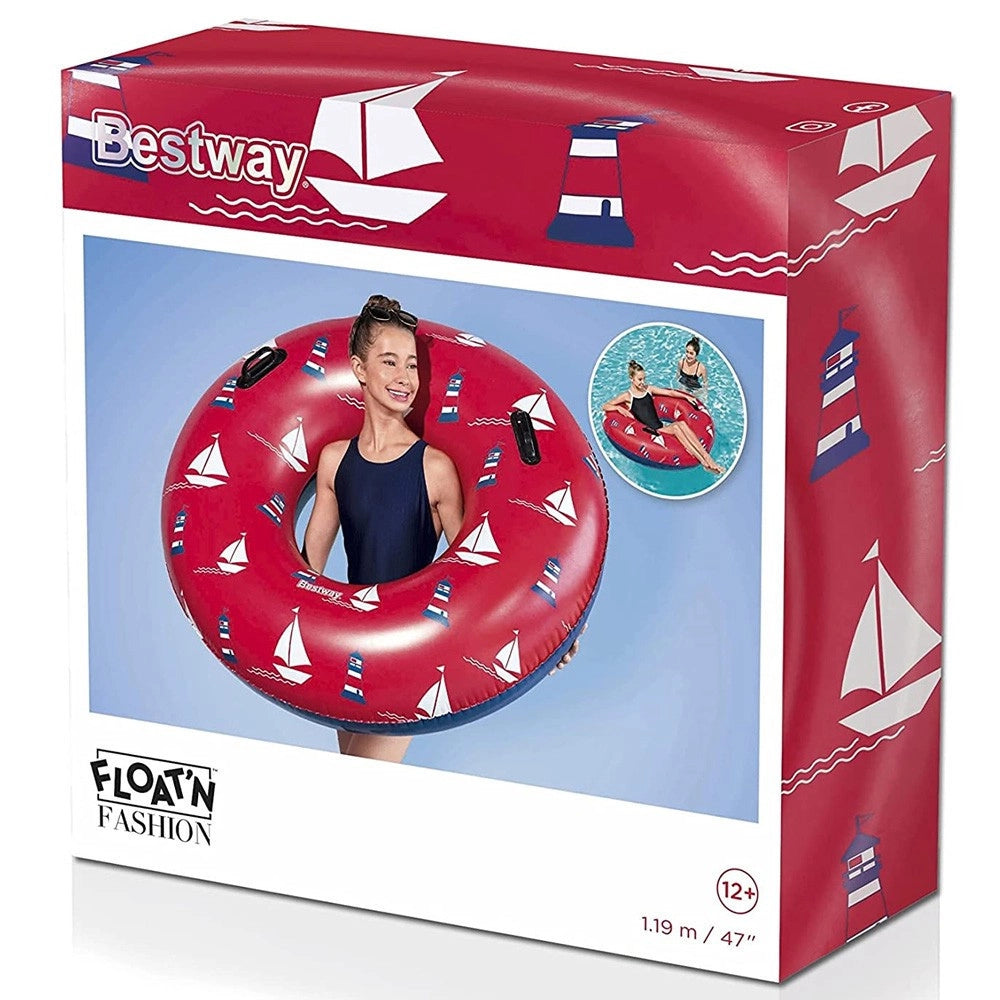 Trade Shop - Bestway Salvagente Fashion Ciambella Gonfiabile Nautical Due Colori Assortiti -