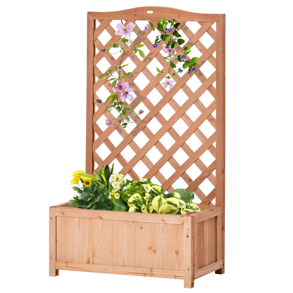 Fioriera con Griglia ¨C Minimal ¨C Legno Pino 70x28x117 cm