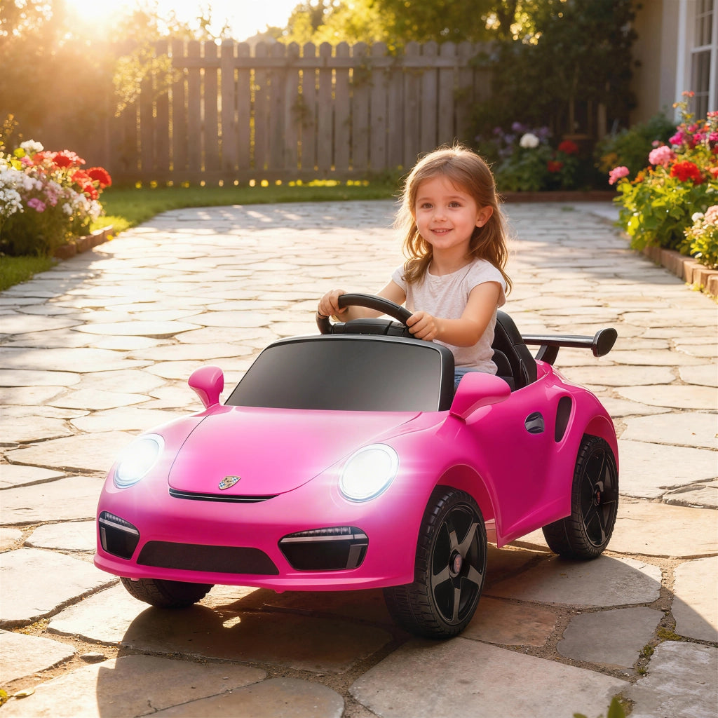 Auto elettrica per bambini con telecomando ¨C zephmum ¨C rosa