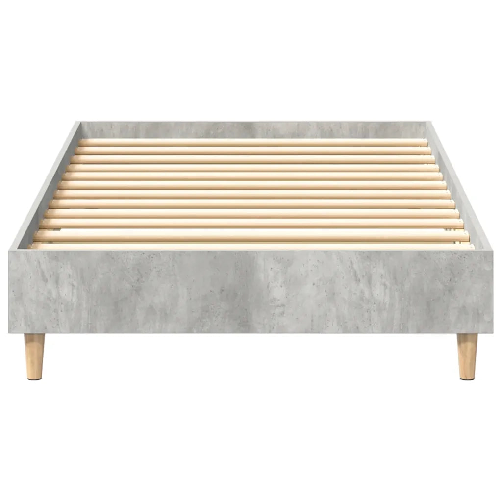 Giroletto senza Materasso-Struttura Letto Grigio Cemento 100x200 cm Truciolato