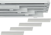 Bastone per Tende A Pannello Comando a Corda Apertura a destra, Binario a 4 vie con portapannelli da 55 CM, Attacco Soffitto Lunghezza 210 CM