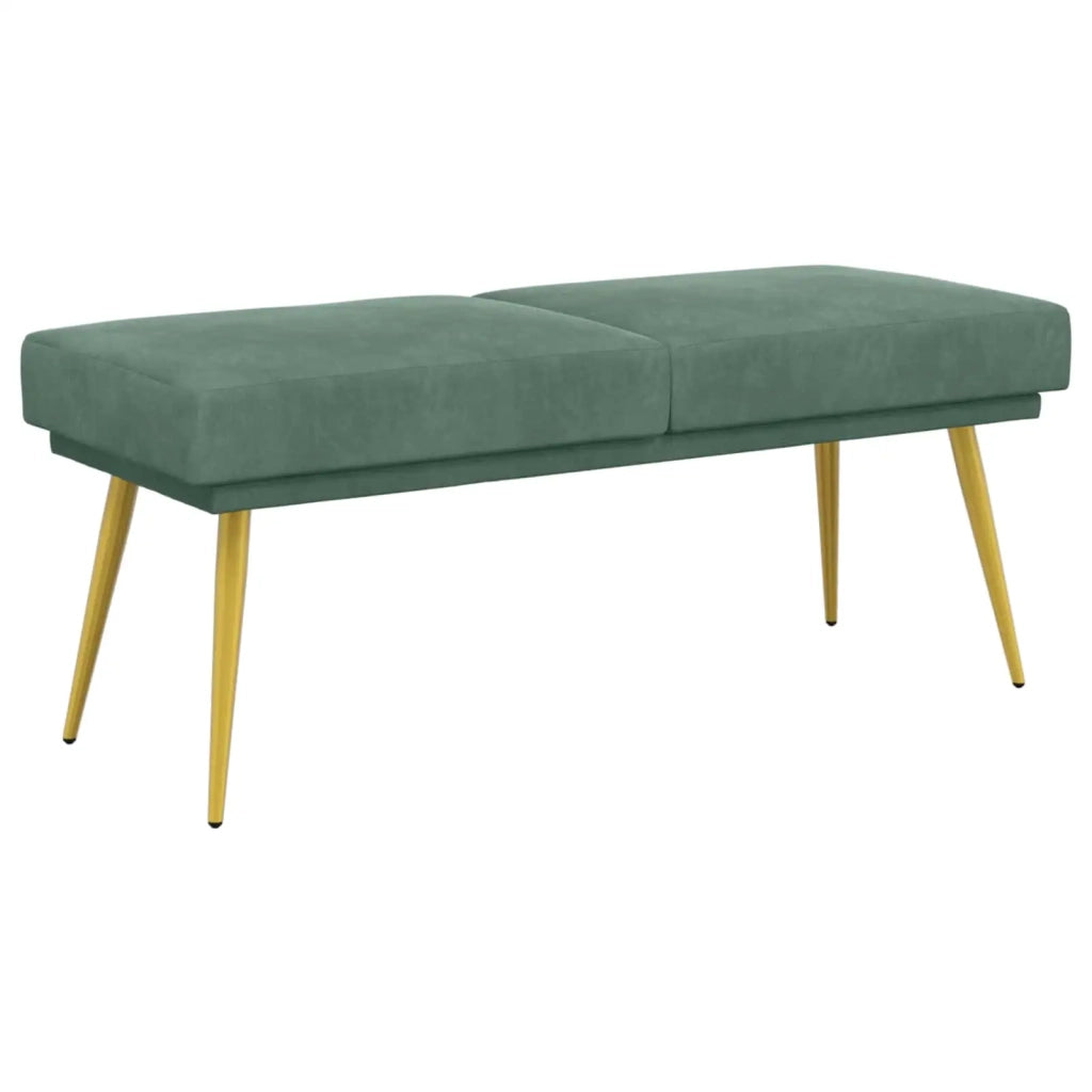 Panchina a doppio strato Verde Mare 120 x 45 x 46 cm Velluto 42038596