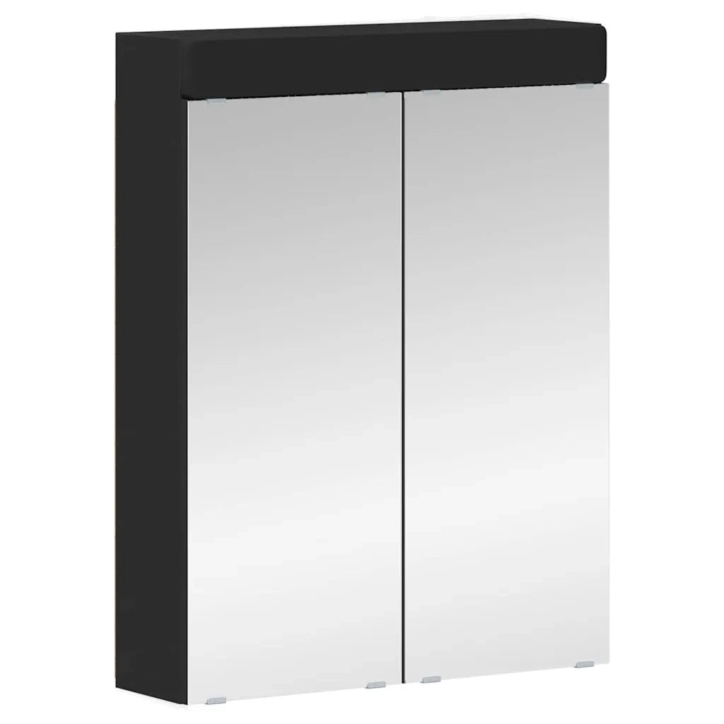 Set di mobili per il bagno TULUM 2 pcs Nero 60 x 34 x 63 cm 3398015