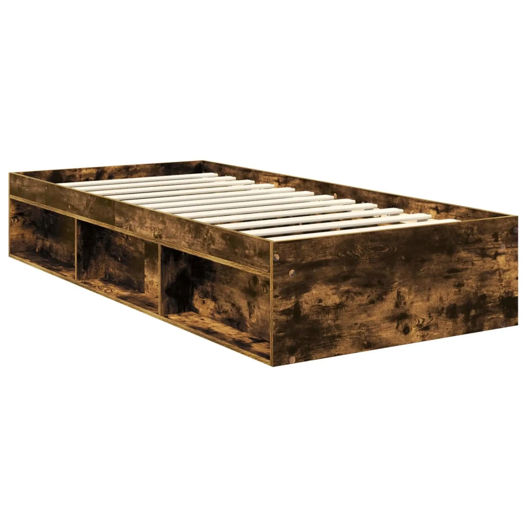 Struttura del letto-Giroletto Rovere fum¨¦ 90 x 200 cm Pino massello 898693