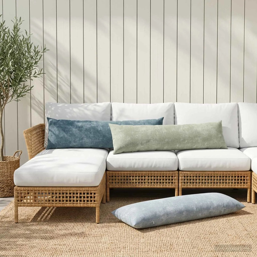 Federa HEERLEN Azzurro 40 x 145 cm Tessuto Chenille 908925