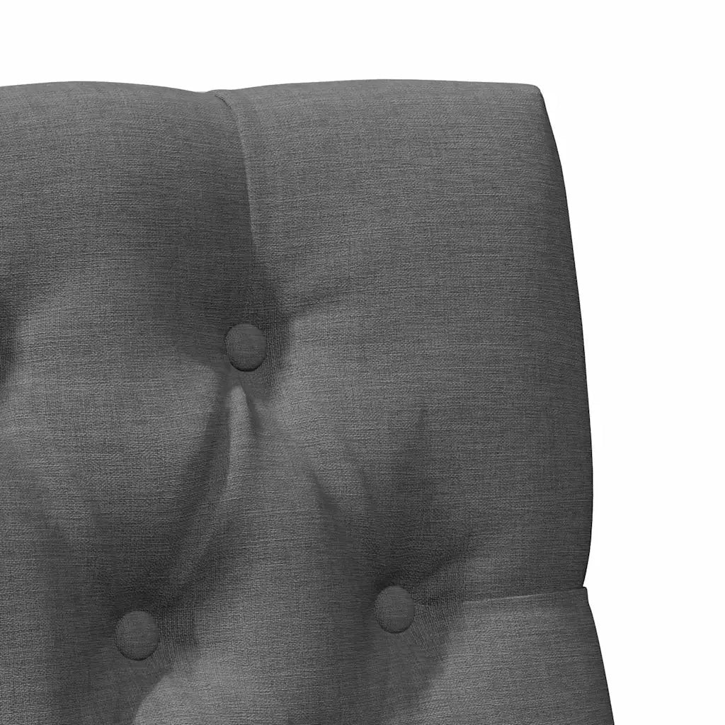 Testiera | Testata imbottita Grigio scuro 80 cm Pino massello