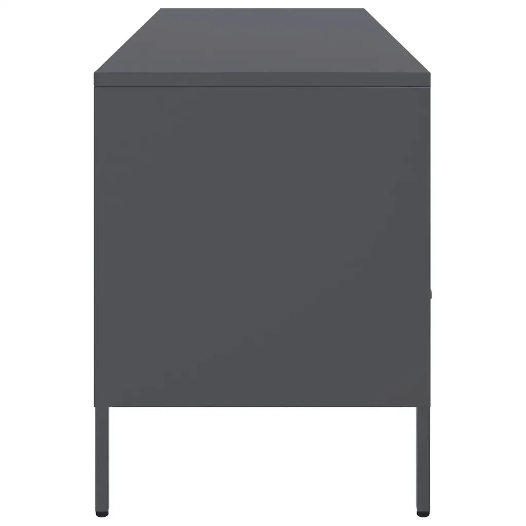 Mobile TV-Credenza TV-Console TV Antracite 100,5x39x50,5 cm in Acciaio 523534
