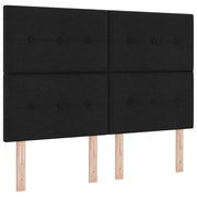 Testiera | Testata LED con strisce LED con Testiera | Testata Nero 160 cm Tessuto