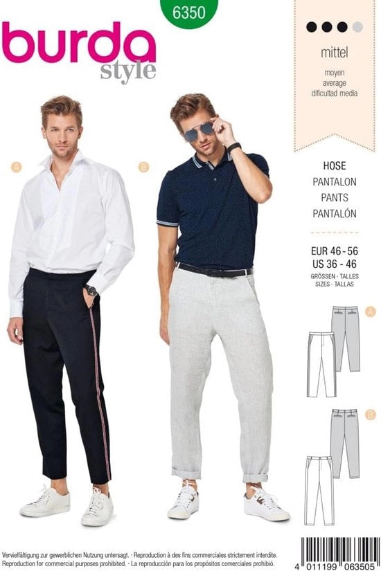 Modello di Panno per Uomo - Comfortevole Modello in Diverse Misure