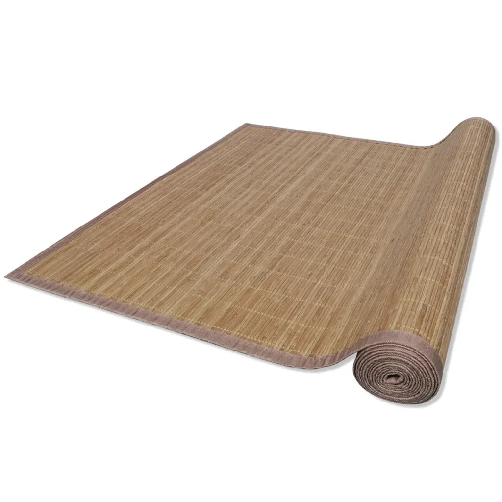 Tappeto del soggiorno | Tappeto Rettangolare in Bamb¨´ Marrone 80 x 200 cm