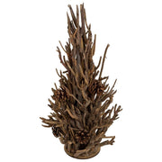 Albero da decorazione in legno marrone d33x57h