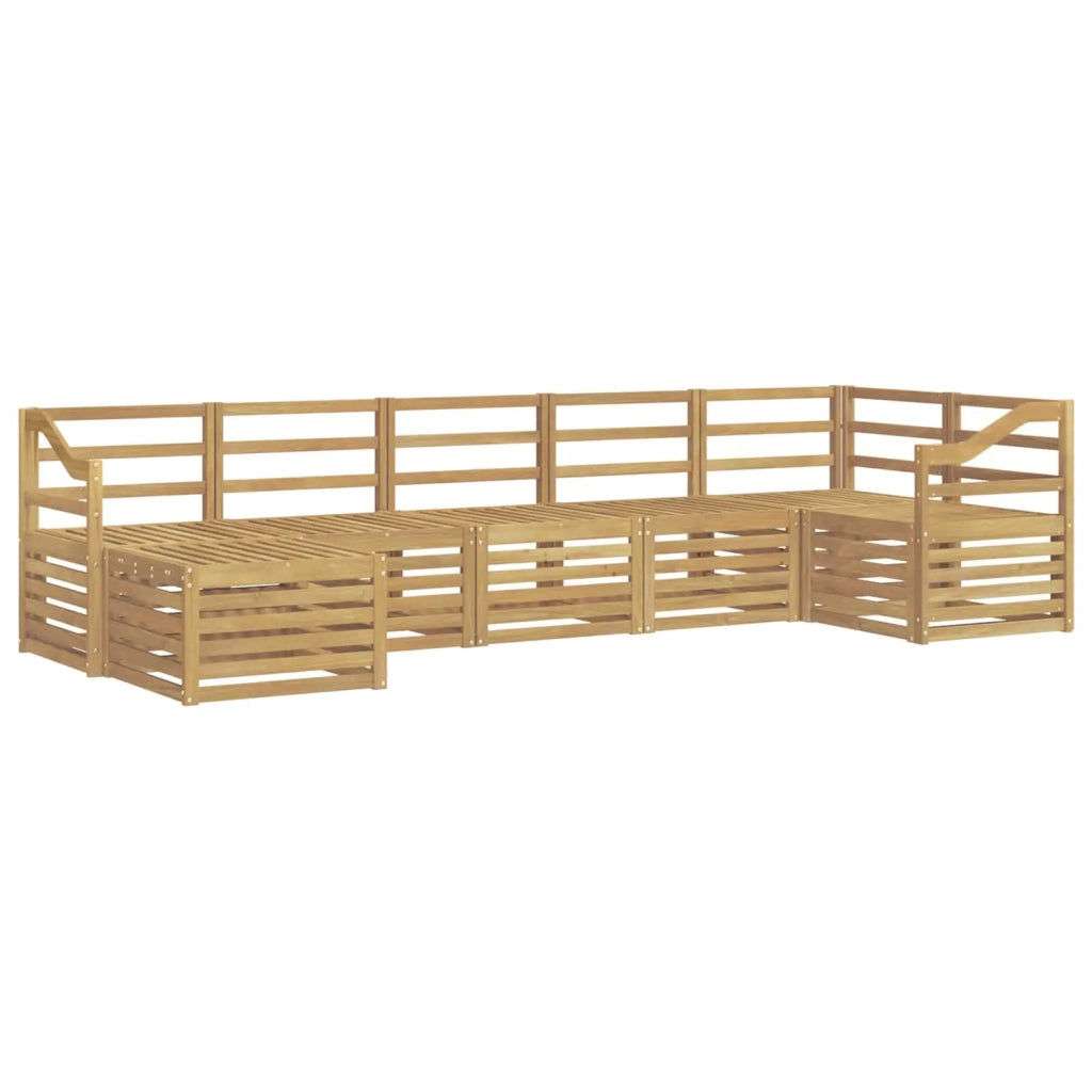 Set di divani da esterno 7 pcs Bianco 3392209