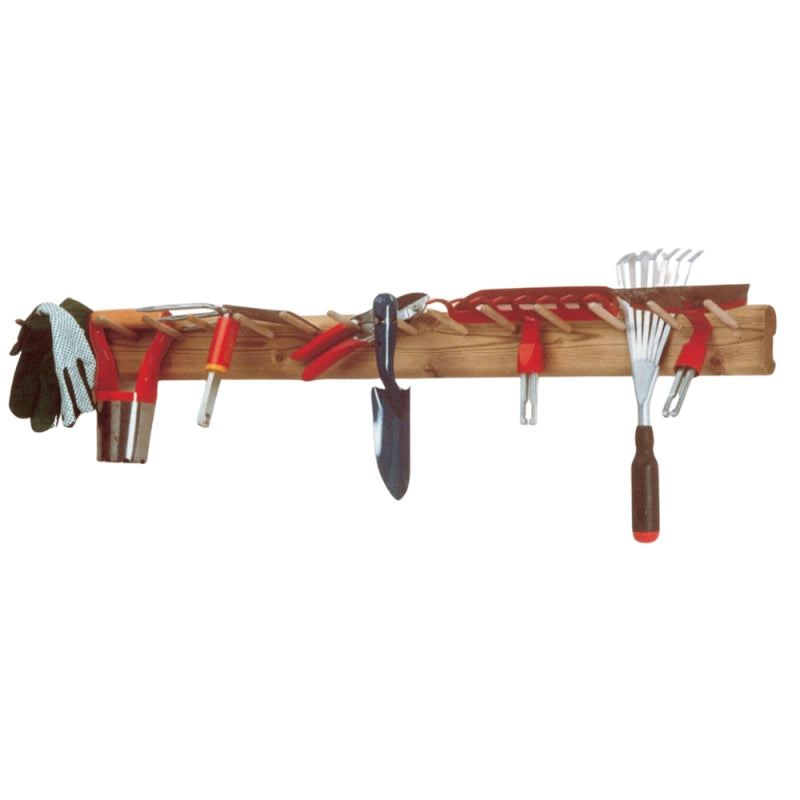 Appendi attrezzi piccolo in legno di conifera impregnato autoclave 50 cm - organizer attrezzi outdoor giardino