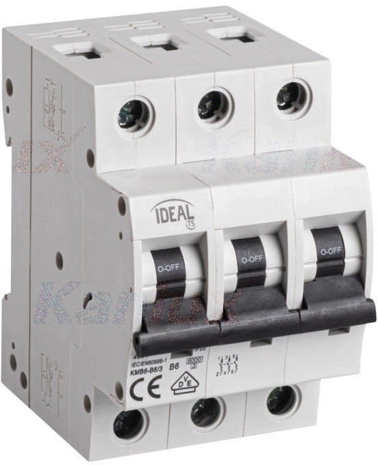 Interruttore magnetotermico 3P TH35 Kanlux KMB6 23171