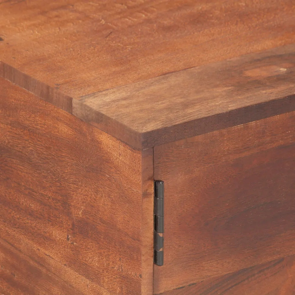 Tavolino Salotto Marrone ambra 67x67x45cm Legno Massello Acacia 320376