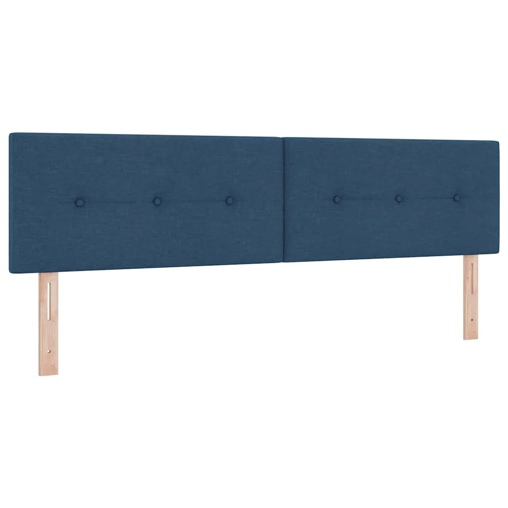 Letto a molle con materasso Blu 180 x 200 cm Tessuto 3340044