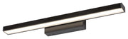 Applique bagno specchio LED 12W nero opaco Rabalux John