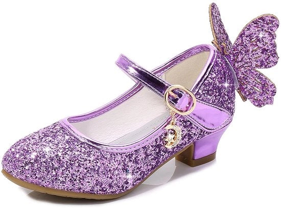 Sneaker con alta suola per bambine - stile Mary Jane - per matrimoni e feste - con decorazione a strisce - bambine - forma comoda del piede - scarpe per bambine
