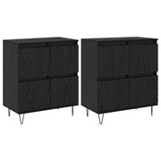 Credenza | Sideboards 2 pcs Rovere nero