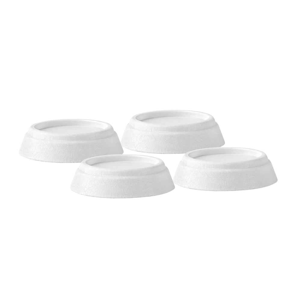 Set di 4 Pattini Antivibrazione Universali per Grandi Elettrodomestici Bianco Nedis