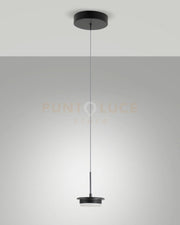 3805-41-101 MONTATURA TONDA NERA COMPLETA A LED CCT 2700K - 3000K - 4000K- 14W - 1510 lm 1 LUCE DIMMERABILE