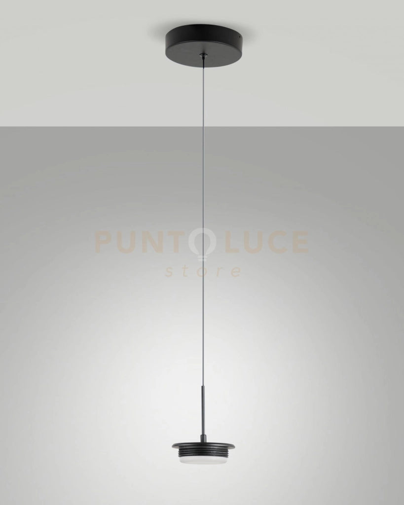 3805-41-101 MONTATURA TONDA NERA COMPLETA A LED CCT 2700K - 3000K - 4000K- 14W - 1510 lm 1 LUCE DIMMERABILE