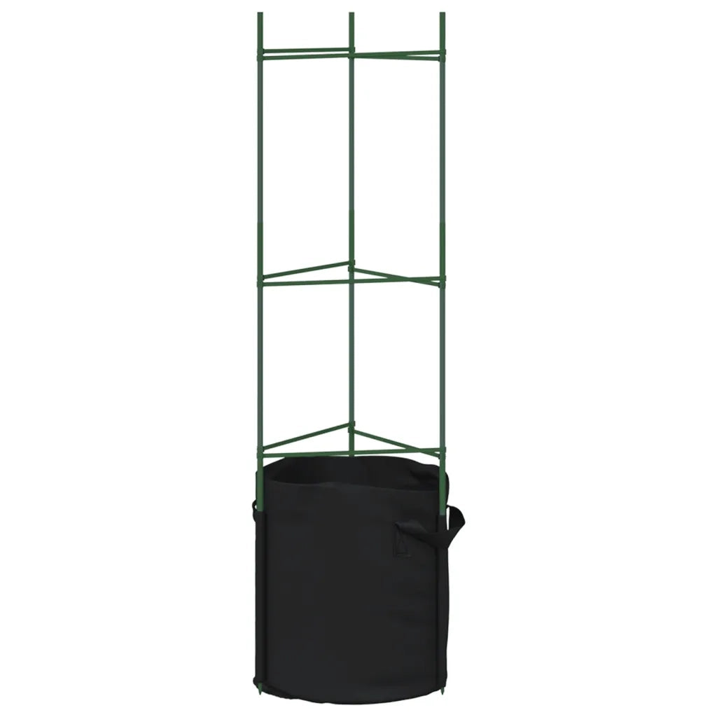 Sostegni Pomodori con Sacchetti Piante 4 pz 116 cm Acciaio e PP CFW6759719