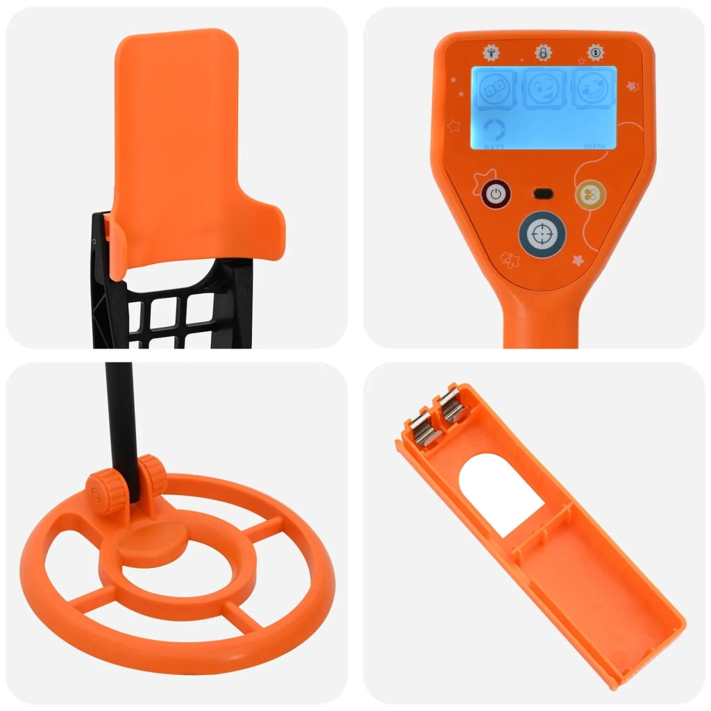 Metal Detector con Display LCD 2 Modelli 19 cm Bobina Giallo 42029833