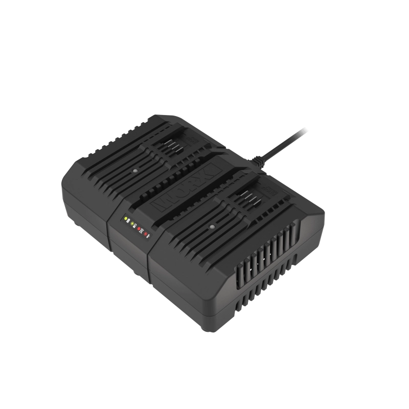 Caricabatterie doppio rapido WA3883 per batterie 20V PowerShare ricarica simultanea utensili elettrici - Worx
