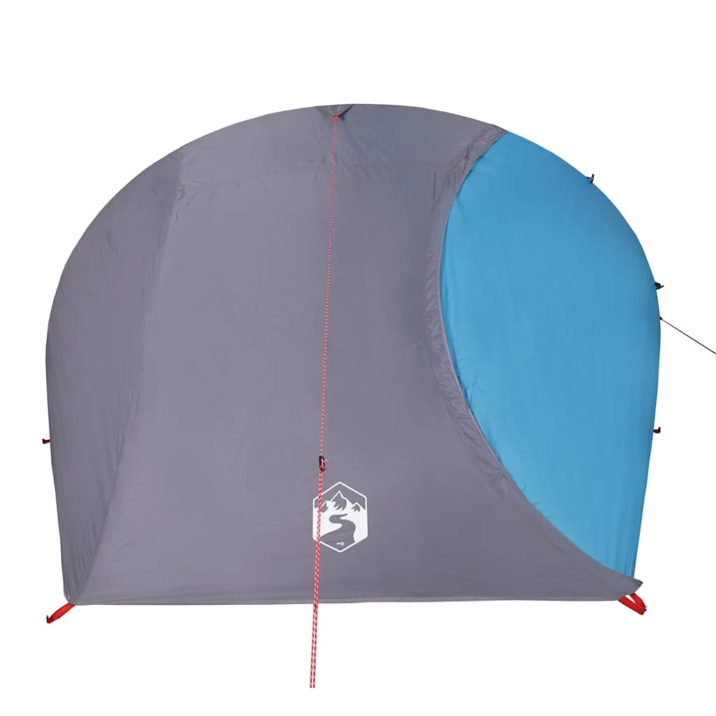 Tenda da Campeggio | Tenda Familiare a Cupola per 4 Persone Blu Impermeabile