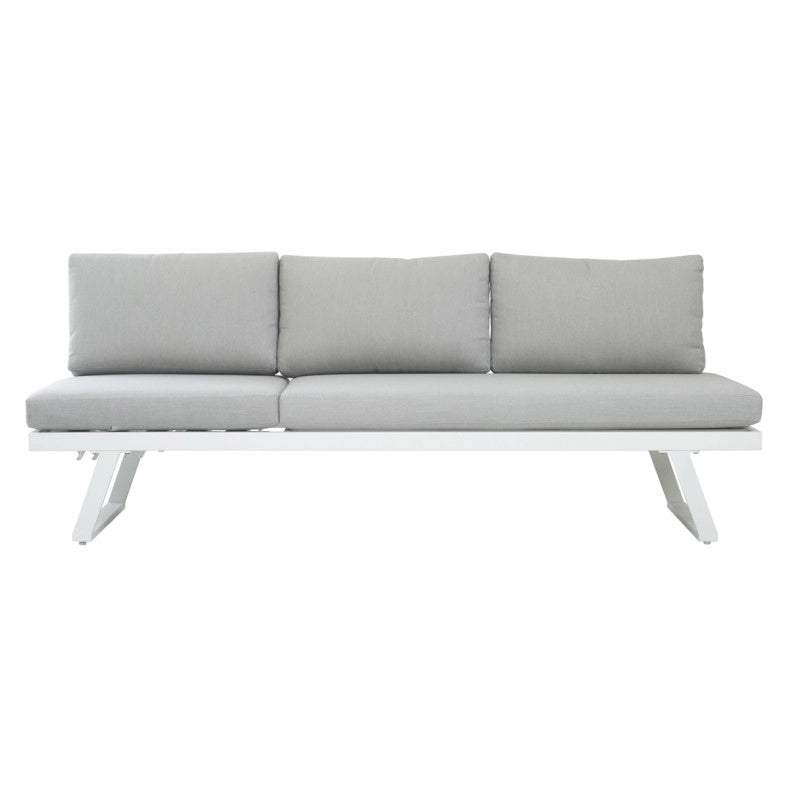 Set angolare Tunisi MOIA con divani/lettino bianco