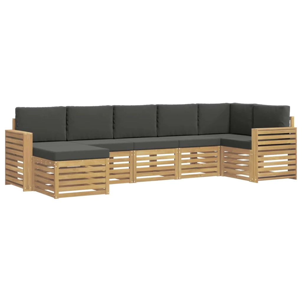 Set di divani da esterno 7 pcs Bianco e Antracite 3392202