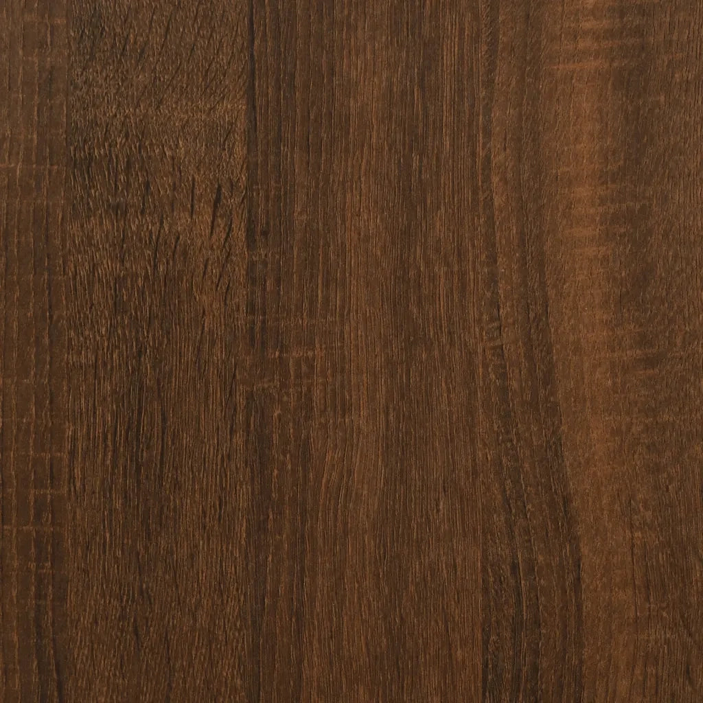 Panca Portaoggetti-Sgabello-Panca con Contenitore Rovere Marrone 42x42x46 cm Legno Multistrato